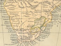 Old map of South Africa